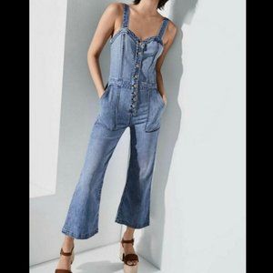 7 for all mankind Corset Whitney Denim Playsuit NWT $289